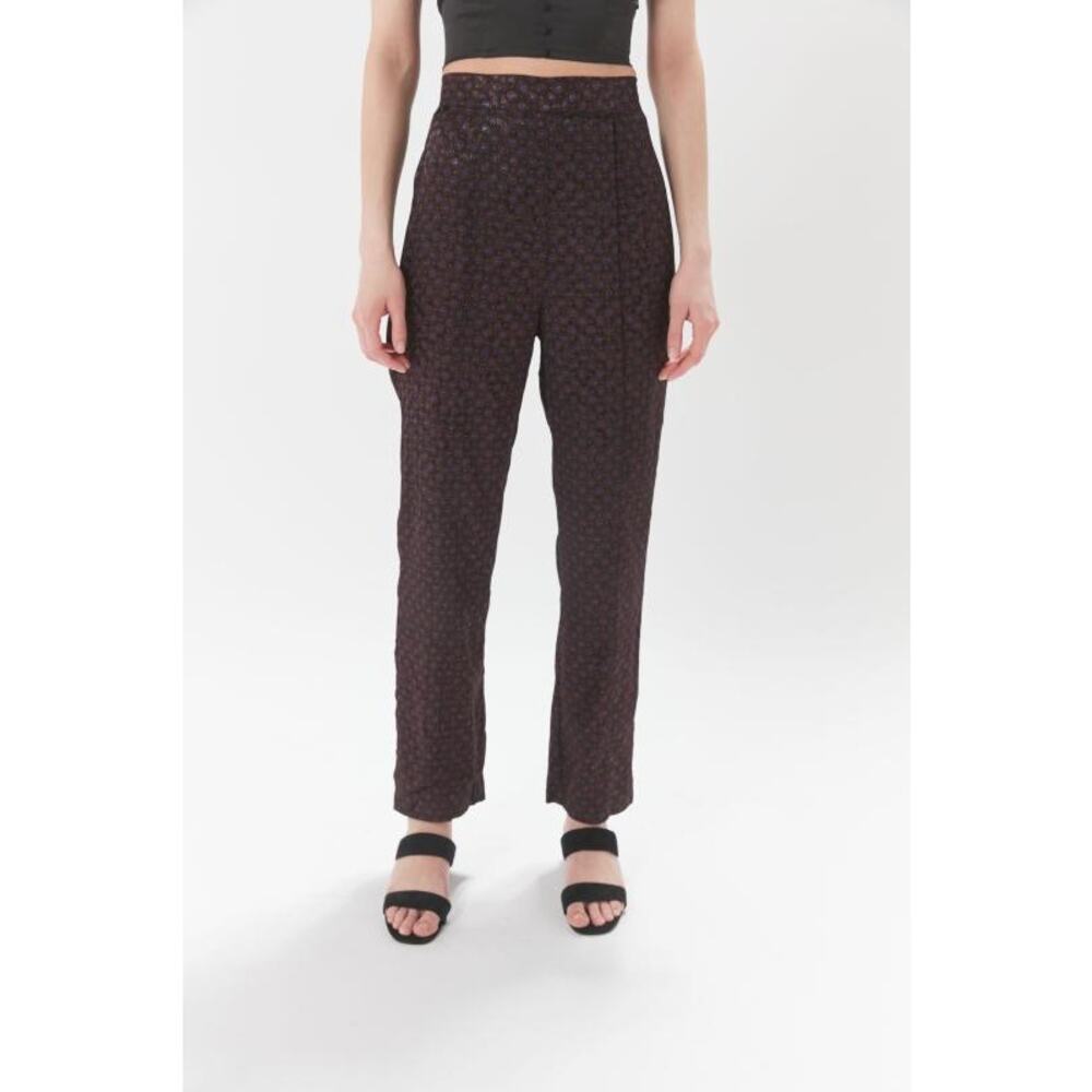 Urban Outfitters Alice Jacquard Straight Leg Pants Black Small